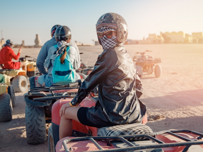 Hurghada 3-hour desert safari quad bike and camel ride